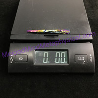 MeldedMind317 Rainbow Titanium Coated Kyanite Blade 82mm Holistic Mineral