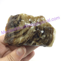 MeldedMind Chocolate Calcite Specimen 2.82in Pakistan Natural Brown Crystal 098