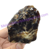 MeldedMind Chocolate Calcite Specimen 3.08in Pakistan Natural Brown Crystal 101