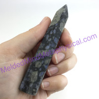 MeldedMind830 Que Sera Sera Obelisk 98mm Llanite Metaphysical Crystal Decor