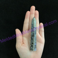 MeldedMind830 Que Sera Sera Obelisk 98mm Llanite Metaphysical Crystal Decor