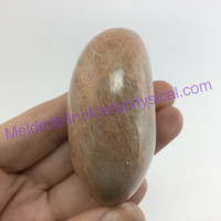 MeldedMind265 Orange Moonstone Palm Stone 56mm Worry Crystal Stone