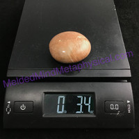 MeldedMind266 Orange Moonstone Palm Stone 53mm Worry Crystal Stone