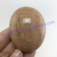 MeldedMind267 Orange Moonstone Palm Stone 55mm Worry Crystal Stone