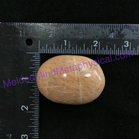 MeldedMind269 Orange Moonstone Palm Stone 53mm Worry Crystal Stone