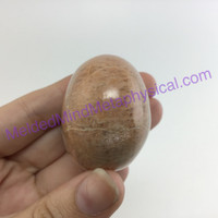 MeldedMind269 Orange Moonstone Palm Stone 53mm Worry Crystal Stone