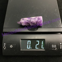 MeldedMind Chevron Amethyst Obelisk 2.5in 63mm Holisitic Crystal Altar Decor 074