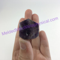 MeldedMind Chevron Amethyst Obelisk 2.5in 63mm Holisitic Crystal Altar Decor 075