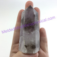 MeldedMind Phantom Amethyst Obelisk 2.8in 73mm Holisitic Crystal Altar Decor 071