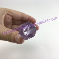 MeldedMind Clear Amethyst Obelisk 4.6in 118mm Holisitic Crystal Altar Decor 073