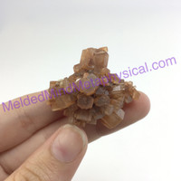 MeldedMind Brown Aragonite Specimen 1.42in Natural Crystal Sefrou, Morocco 196