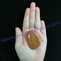 MeldedMind100 Himalayan Red Quartz Palm Smooth Stone 51mm Holistic Metaphysical