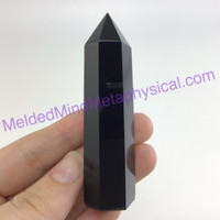 MeldedMind262 Black Obsidian Obelisk 74mm Metaphysical Crystal Decor