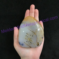 MeldedMind Polished Dendritic Agate 3.75in Natural Inclusions Crystal 149