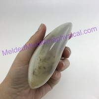 MeldedMind Polished Dendritic Agate 4.34in Natural Inclusions Crystal 150