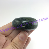 MeldedMind137 Moss Agate Palm Stone 57mm Abundance Metaphysical