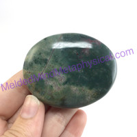 MeldedMind142 Moss Agate Palm Stone 56mm Abundance Metaphysical