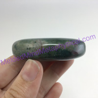 MeldedMind142 Moss Agate Palm Stone 56mm Abundance Metaphysical