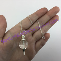 Sphere Clear Quartz Pendulum Great for Dowsing Spiritual and Divination Energies