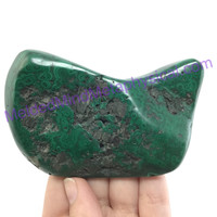 MeldedMind Polished Malachite Specimen Congo 96mm Natural Green Crystal 106