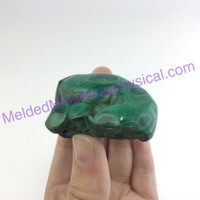MeldedMind Polished Malachite Specimen Congo 76mm Crystal Mineral Metaphysical 1