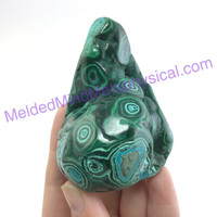 MeldedMind Polished Malachite Specimen Congo 76mm Crystal Mineral Metaphysical 108