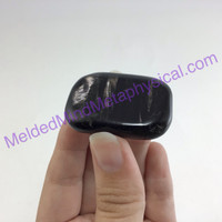 MeldedMind Hypersthene Palm Stone 1.62in 41.1mm Smooth Worry Metaphysical 176