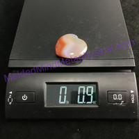 MeldedMind Banded Agate Puffed Heart 39.6mm Metaphysical Healing Crystal 093