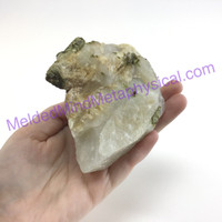 MeldedMind Green Tourmaline in Quartz 3.38in 85.9mm Natural Stone Crystal 101