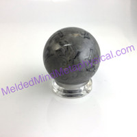 MeldedMind Picasso Jasper Sphere 2.61 in 66mm Black White Grey Home Decor 038