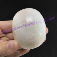 MeldedMind Pink Mangano Calcite Egg 2.07in 52mm Stone of Forgiveness 121