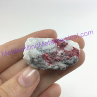 MeldedMind Natural Dolomite & Cinnabar Specimen 1.34in 34mm Guizhou China 118