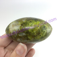 MeldedMind Green African Opal Pistachio Palm Stone 2.59in 65mm Madagascar 472