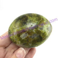 MeldedMind Green African Opal Pistachio Palm Stone 2.59in 65mm Madagascar 472