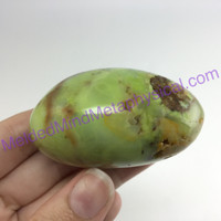 MeldedMind Green African Opal Pistachio Palm Stone 2.24in 57mm Madagascar 468