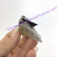 MeldedMind Natural Smoky Quartz Crystal w Aegirine 2.59in 65mm Zomba, Malawi 270