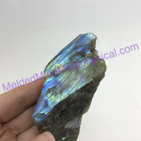 MeldedMind Double Flash Labradorite Specimen 3.70in 94mm One Side Polished 193