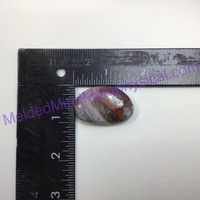MeldedMind Crazy Lace Agate Palm Stone 1.57in 40mm Laughter Stone Happy Lace 079