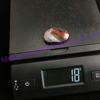 MeldedMind Crazy Lace Agate Palm Stone 1.57in 40mm Laughter Stone Happy Lace 079