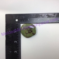 MeldedMind Dragons Blood Jasper Palm Smooth Worry Stone 1.61in Green Red 098
