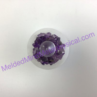 MeldedMind Protective Healing Anti-Stress Love Amethyst Mini Selenite Bowl 007