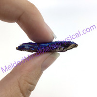 MeldedMind Titanium Coated Kyanite Blade 1.49in 37mm Rainbow Specimen 626