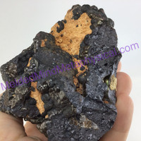 MeldedMind Botryoidal Hematite Specimen 1lbs 11oz Morocco Mineral Black 236