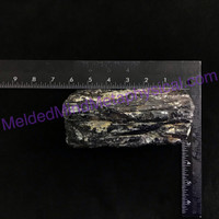 MeldedMind Black Rough Tourmaline Specimen 5.59in Grounding Energy 535