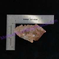 MeldedMind Tangerine Quartz Cluster Specimen 2.56in Orange Sunfire 018