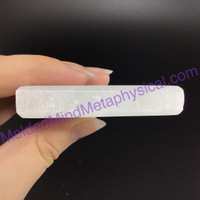 MeldedMind Polished Satin Spar Selenite Square 2.5x2.5x.5in Energy Cleanser 160