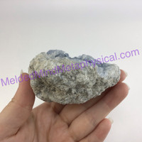 MeldedMind Raw Celestite Cluster Specimen 3.65in Natural Blue Crystal 504