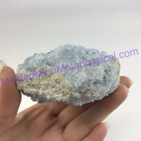 MeldedMind Raw Celestite Cluster Specimen 3.48in Natural Blue Crystal 517