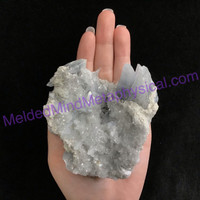 MeldedMind Raw Celestite Cluster Specimen 3.59in Natural Blue Crystal 525