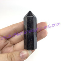 MeldedMind Arfvedsonite Obelisk 2.37in Crystal Black Amphibole 112